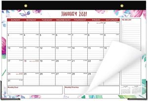 Desk Calendar 2021 17x12 Desktop Pad Calendar Academic Wall Calendar Monthly Des