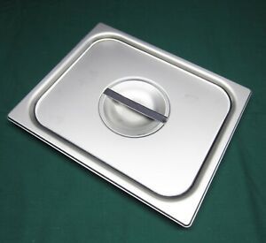 Steam table half-pan covers stainless steel NSF Made in USA Lot of 6 new