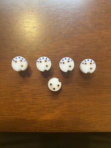 5 Vintage RARE Augat Mil-Spec 3 Pin Quality Press Fit Teflon Transistor Sockets