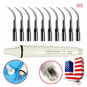 Dental Scaler Handpiece / 10*Scaler Tips Scaling G2 Fit EMS Cavitron FAST SHIP