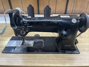 Singer Industrial Heavy Duty Double Needle Feed Leather Sewing Machine 112W115