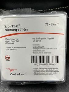 2 PACK Cardinal Health Superfrost Microscope Slides 75x25mm M6146 Free Us Ship!