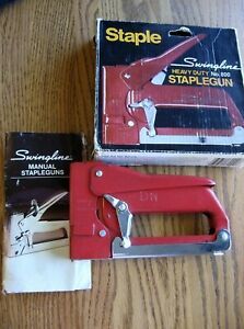Vintage Red Swingline Heavy Duty no. 800 Staplegun USA