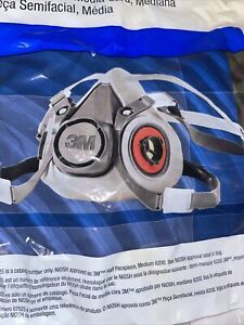 NEW 3M 6200  Half Facepiece Reusable Respirator   Size: Medium Free Shipping