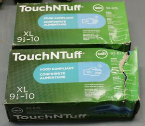 XL TouchNTuff NITRILE Food Compliant Gloves Powder Free 200pcs Same Day Shipping