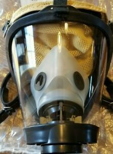 Sperian 2020Plus Firefighter SCBA Mask Clear Nose cup 5pt Kevlarheadnet Medium