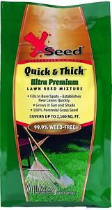 X-Seed Ultra Premium Quick and Thick Lawn Seed Mixture, 3-Pound