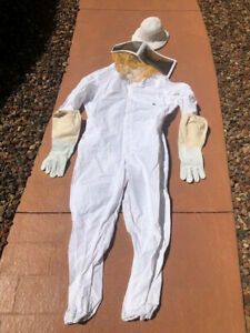 Mann Lake CL632 Cotton/Polyester Deluxe Bee Suit with Zipper Veil, Large