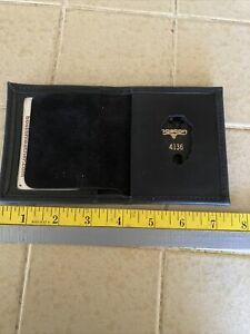 leather badge wallet, bt Boston leather