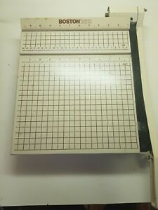 Boston 2612 Paper Cutter 12” Trimmer Heavy Duty Wood Metal Guillotine USA