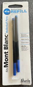 Allwrite Medium Point Refill for Mont Blanc Pen -Blue Ink