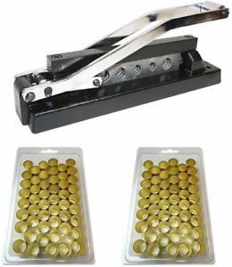 Interstate Pneumatics H8-KIT Heavy-Duty Bench Crimper (H8) with Ferrules (50Pk)