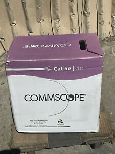 1000&#039; COMMSCOPE 4P 24 AWG 4 Pair White U/UTP Cat5e Cable CS24 5E55 CS24P CPK NEW