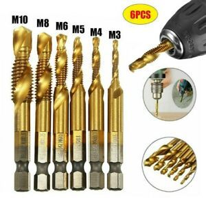 Hex Shank Hex Tap Drill Bits High Speed Steel Quick Change HSS Durable