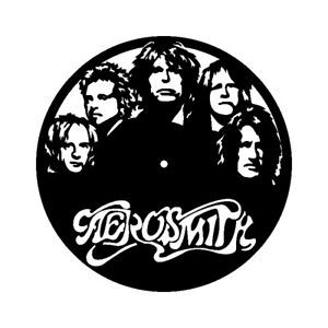 DXF CDR  File For CNC Plasma Laser Cut - Aerosmith Band Clock Cutting File