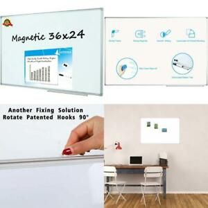 Lockways Magnetic Dry Erase Board - Magnetic Whiteboard/White Board 36 X 24 Inch