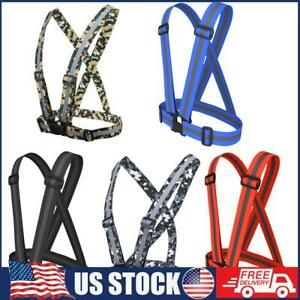 Reflective Straps Night Running Riding Vest Adjustable Safety Elastic Band US