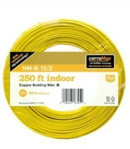 Cerrowire 250 ft. 12/2 Yellow Solid CerroMax SLiPWire  NM-B W/G
