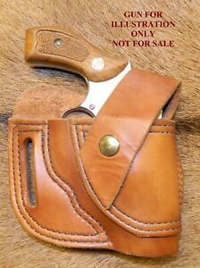 Gary C&#039;s Leather Avenger HOLSTER S&amp;W J Frame 1-7/8&#034; / 2&#034; Ret Strap. Sweat Guard.
