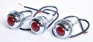 3 Count Red Panel Indicator Lights
