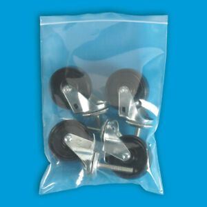 Resealable Poly Bag 3 x 4 Inch, 1000 Pack 8 Mil Clear Reclosable Plastic Baggies