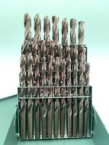 Super Cobalt A to Z Letter Set Jobber Length Drill Bit,135 Split Point M35