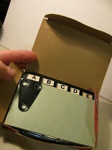 Vintage Smead Filing Card Guides - Metal Alphabet Tabs