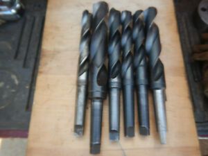 LARGE TAPER SHANK DRILL BITS FROM A MACHINE SHOP CLEVELAND MORSE OTHER