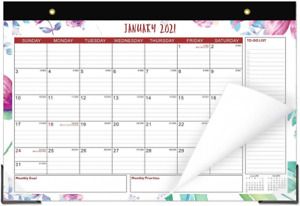 Desk Calendar 2021 17x12 Desktop Pad Academic Wall Monthly...