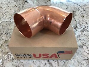 3 1/2 &#034; Inch Elkhart Copper Street Elbow 90° 107C2 FTG X C Solder Joint