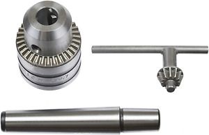 MINI METAL LATHE TAIL STOCK DRILL CHUCK TOOL WITH MT2 MORSE TAPER ARBOR MT 2