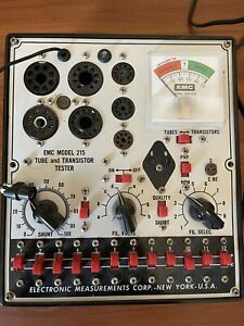 Vintage EMC model 215 TUBE &amp; TRANSISTOR TESTER - Not Working