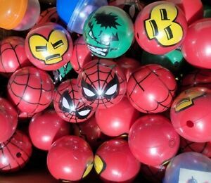 70 VENDING TOYS 2&#034; CAPSULES TOY FILLED 2 INCH BULK MARVEL MACHINE Spider-Man Mix