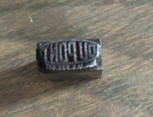 Vtg Dupont Advertising Printing Press Metal Stamp Block Ink Plate