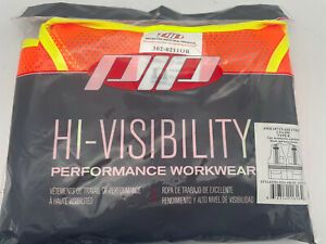 PIP Hi-Visibility Performance Workwear Orange Vest Model 302-0211-OR XL C2228