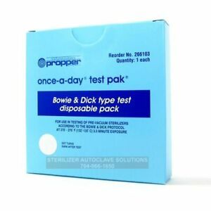 Propper – Once-A-Day Bowie Dick Test Pack 55, (30 per case) OEM 26610300