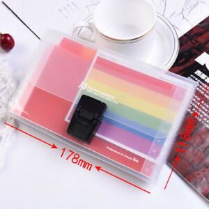 Plastic Portable File Folder Extension Wallet Bill Receipt File Sorting Organ K^