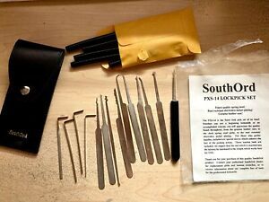 Southord MPXS-14 14 Piece Lock Picking Set with Easy Pickings Manual - New