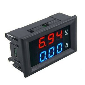 DC100V 10A 50A 100A Voltmeter &amp; Ammeter LED Amp Dual Digital Volt Meter / Gauge