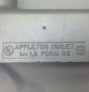 Appleton Unilet 1 1/4&#034; LB Form 35 Conduit Body
