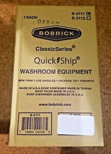 Bobrick Surface-Mounted Soap Dispenser, 40oz, Stainless Steel, Each (BOB2111)