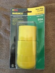 Marinco Male Plug 6361CRN 50 AMP 125 Volt