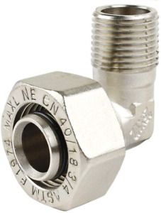 Maxline 90 Degree Elbow Fitting 3/4 Tubing x 1/2&#034; Male NPT Compressed Air Piping