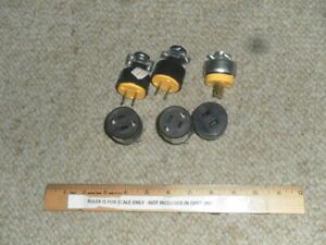 6 pcs Electrical Plugs 2-Prong 3 male 3 female 15 amp 125 V never used