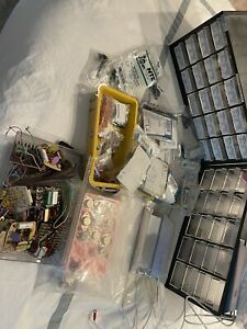 Lot of Various Resistors, Capcitors, Jameco Boxes