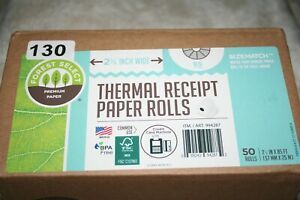 Thermal Receipt Paper Rolls/Credit Card Machine Tape/2 1/4&#034; Wide/85&#039;Long-50 Roll