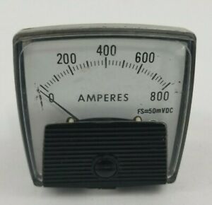 250229ECZZ8 0-800 D-C amperes Panel Meter. Used. Fast shipping!!!
