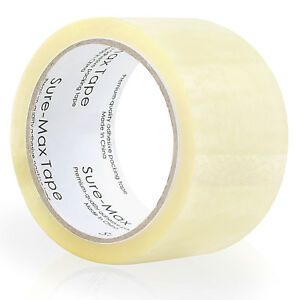 18 Rolls Carton Sealing Clear Packing Tape Box Shipping - 2 Mil 2&#034; X 55 Yards