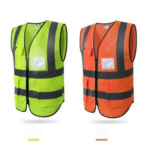 Reflective Safety Vest Painting Work Repair Coat Gear Accs with Pockets