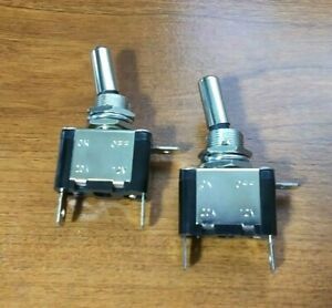 2 BBT Super Heavy Duty Lighted Red LED 12 volt DC 20 amp Toggle Switches